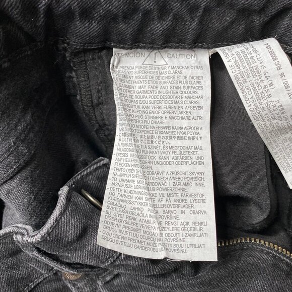 Zara Women's Mom Fit Distressed Dark Washed Jeans, size US 4 - Picture 12 of 13